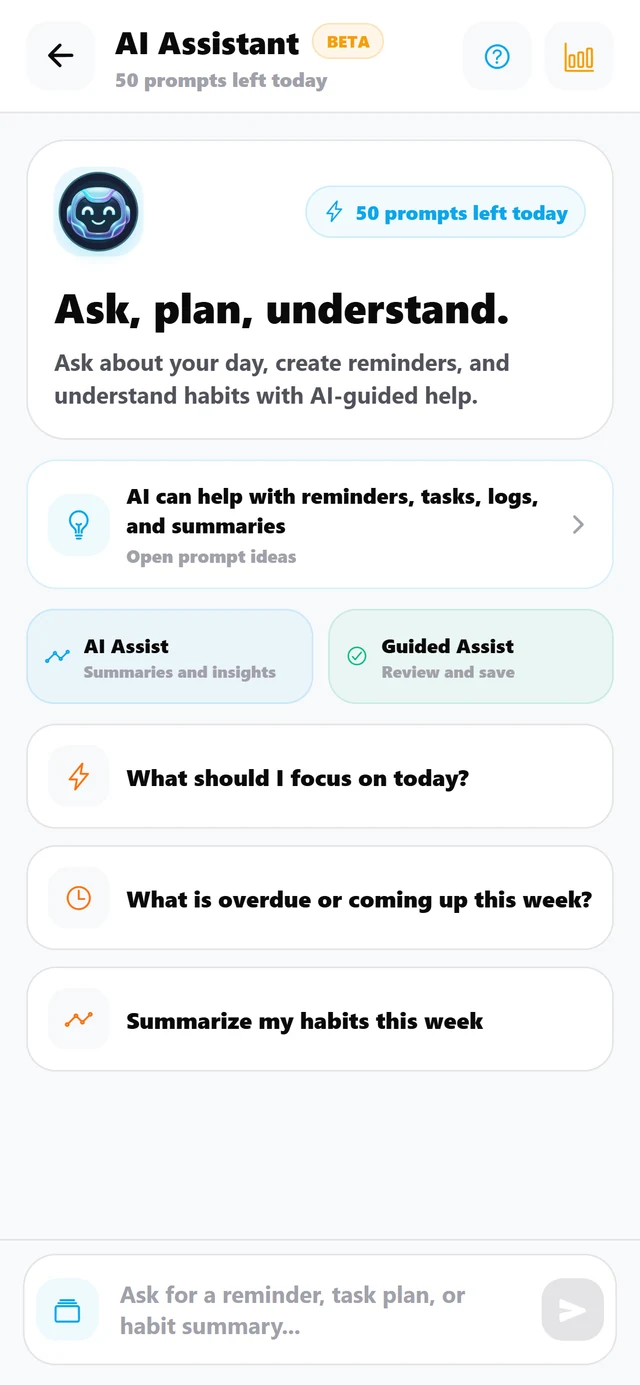 Trakven AI assistant screen